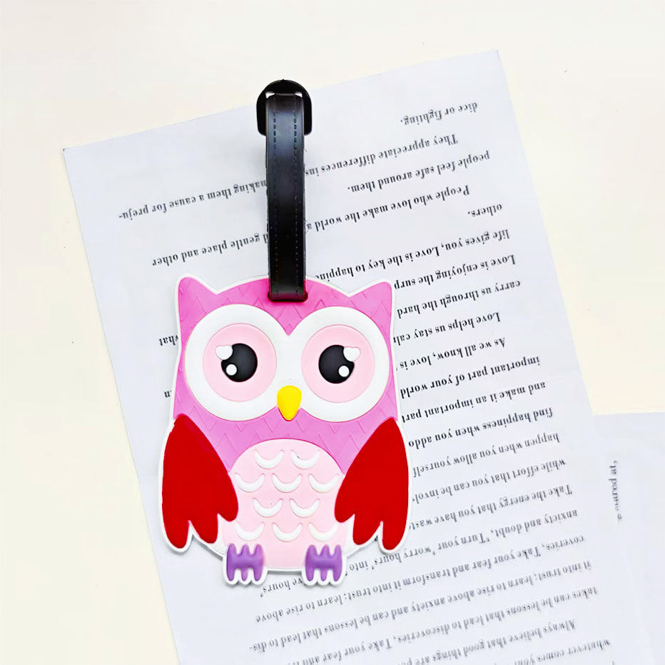 Etiqueta de equipaje de viaje unisex con diseño de pingüino adorable
