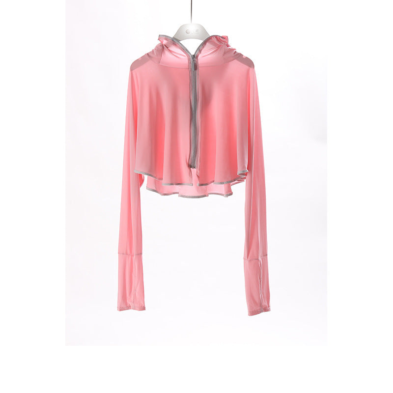 Chaqueta funcional para mujer con protección UV y tecnología transpirable