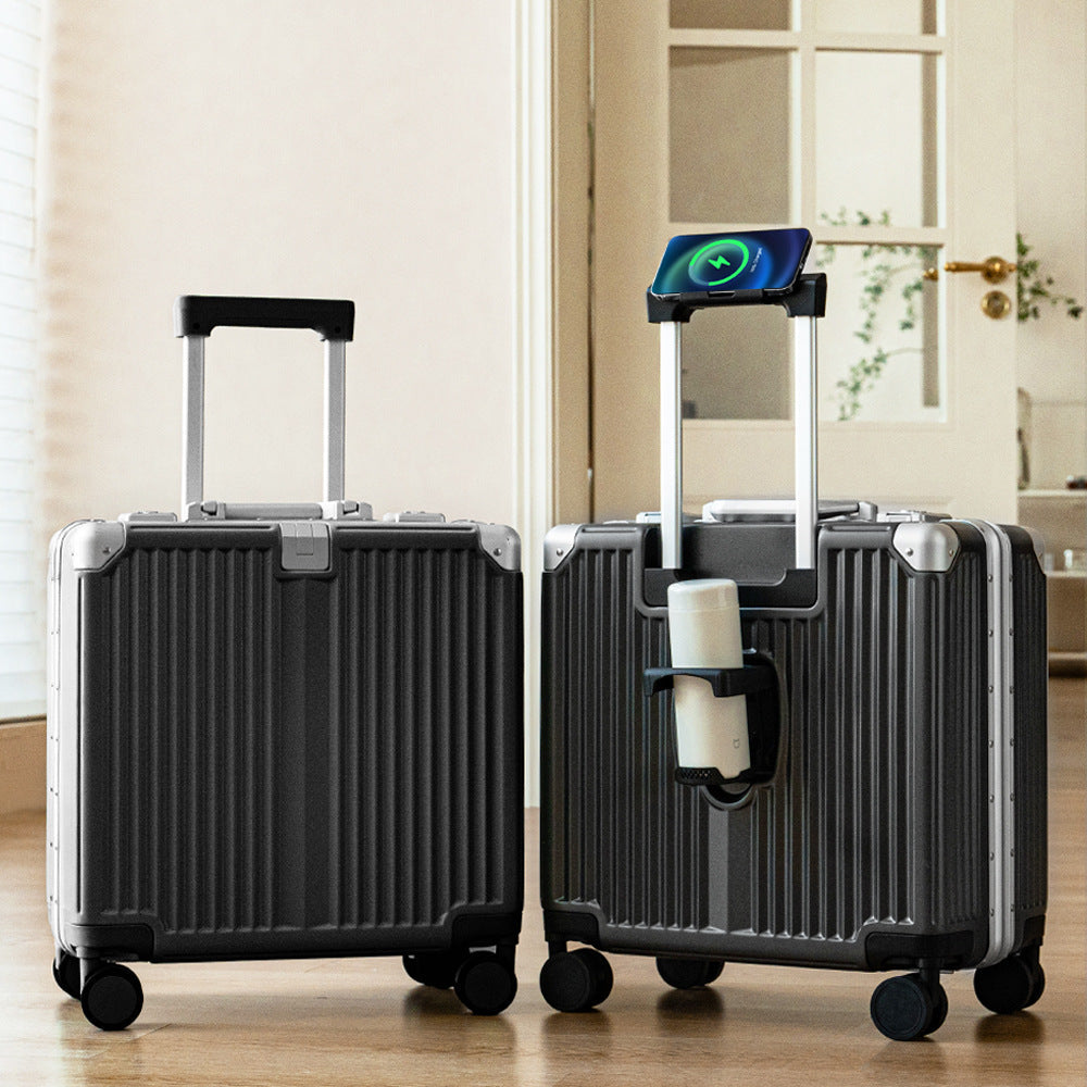 Maleta de viaje compacta con ruedas giratorias