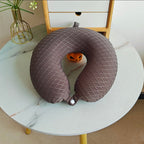 Almohada ergonómica de soporte cervical para mujer con estructura de diamante transpirable