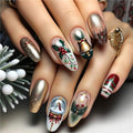 Diseño de uñas festivo para las fiestas