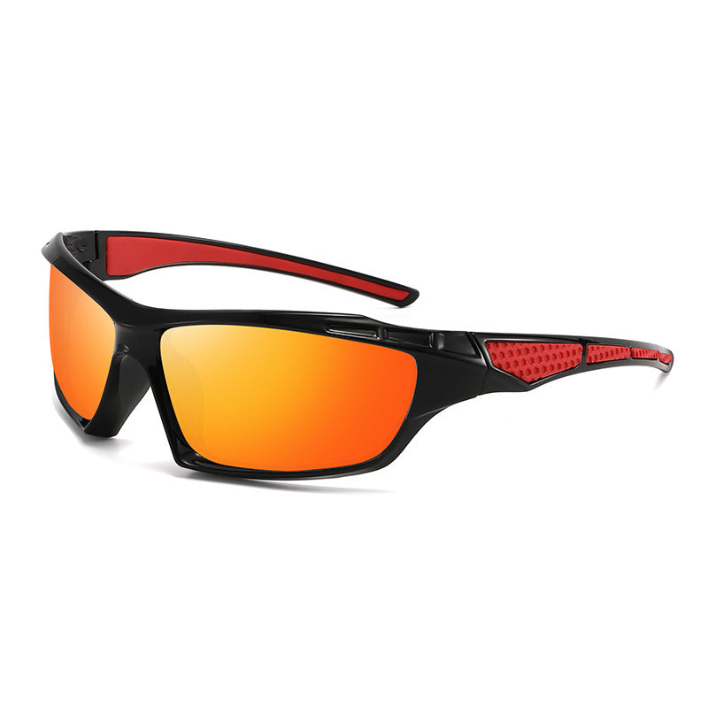 Gafas de sol deportivas unisex envolventes con lentes polarizadas de policarbonato irrompibles y almohadillas nasales antideslizantes