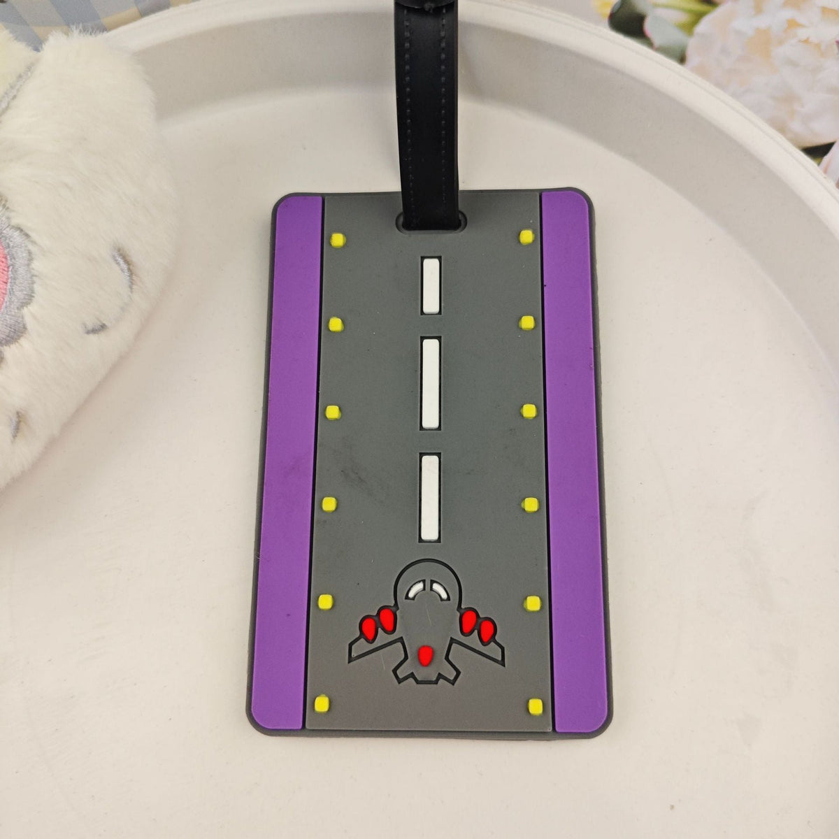 Etiqueta de viaje unisex con temática divertida
