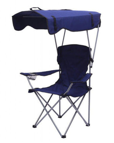 Silla plegable con protección solar