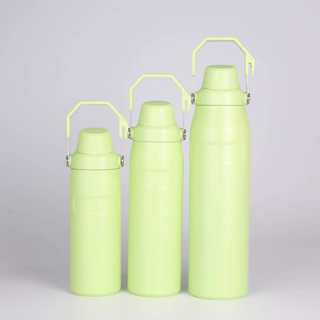 Botella de agua isotérmica de acero inoxidable para mujer