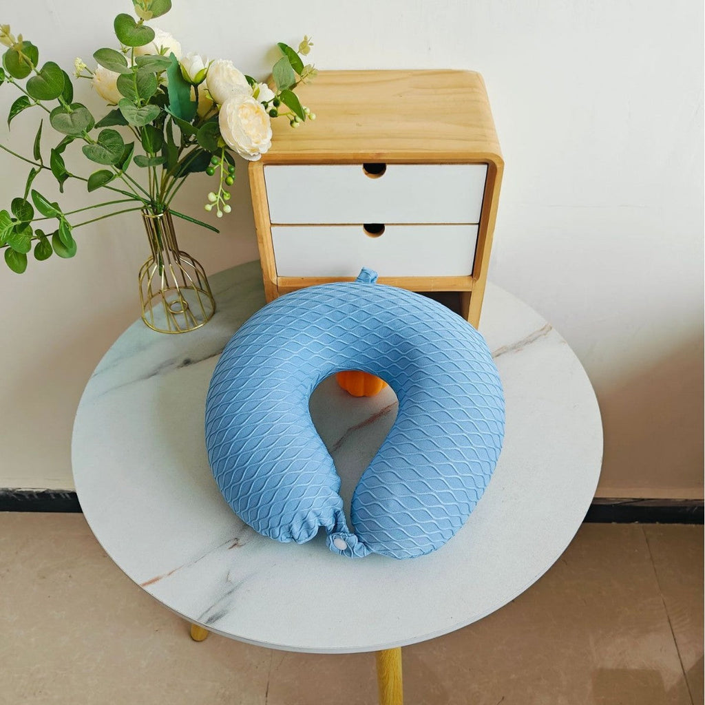 Almohada ergonómica de soporte cervical para mujer con estructura de diamante transpirable