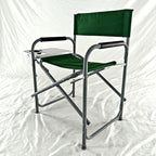 Silla plegable cómoda con estante lateral