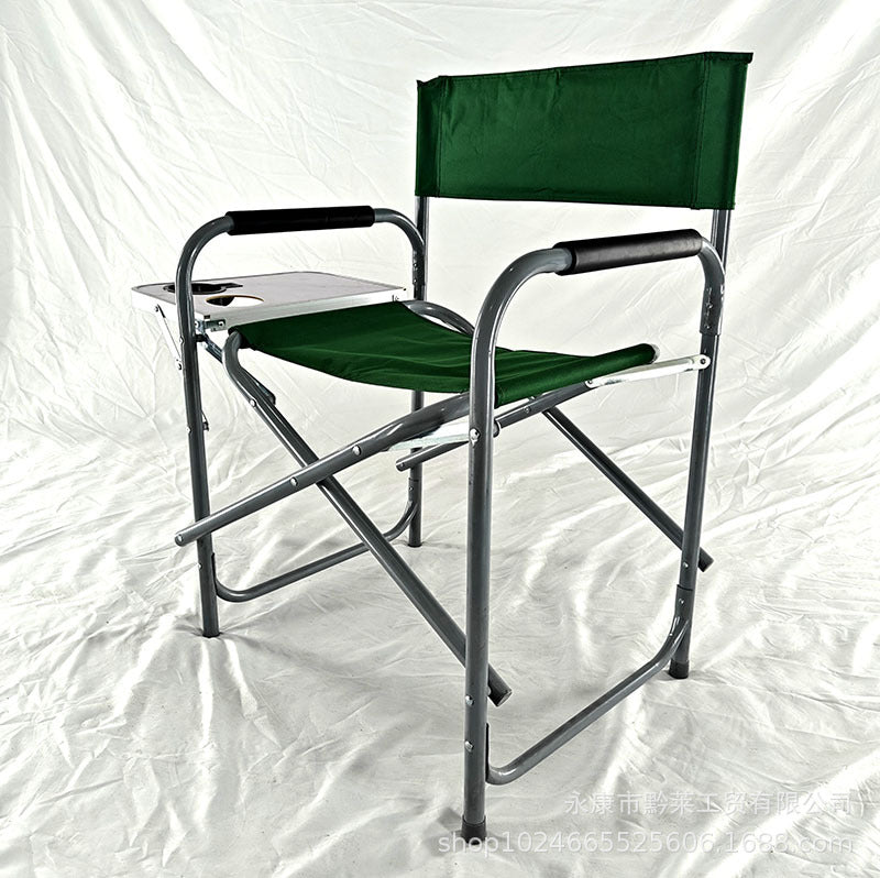 Silla plegable cómoda con estante lateral