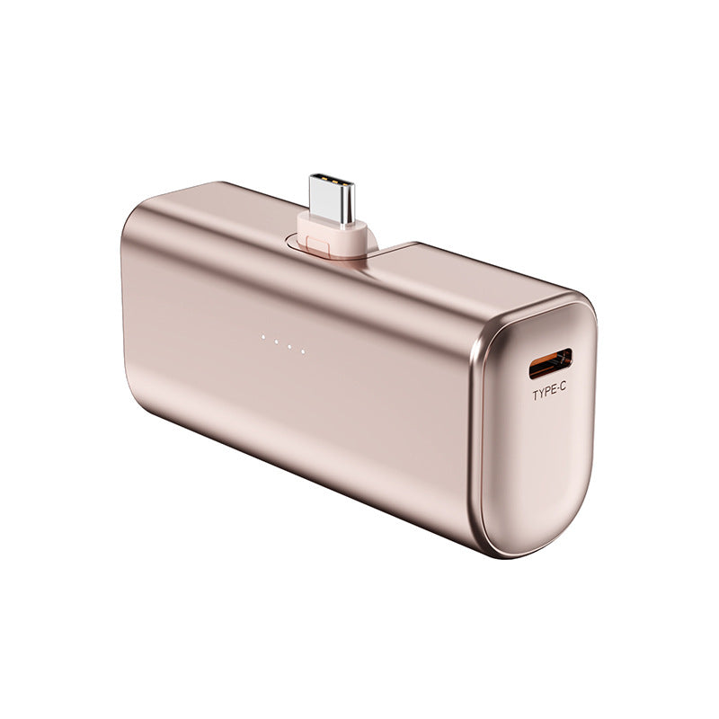 Batería externa portátil con conector Tipo-C integrado y pantalla LED