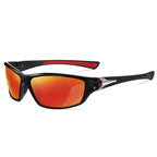 Gafas de sol deportivas unisex envolventes con lentes polarizadas de policarbonato irrompibles y almohadillas nasales antideslizantes