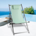 Silla plegable ergonómica con reposacabezas