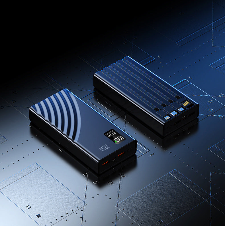 Batería externa de alto rendimiento con conectividad multifuncional