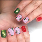 Diseño de uñas festivo para las fiestas