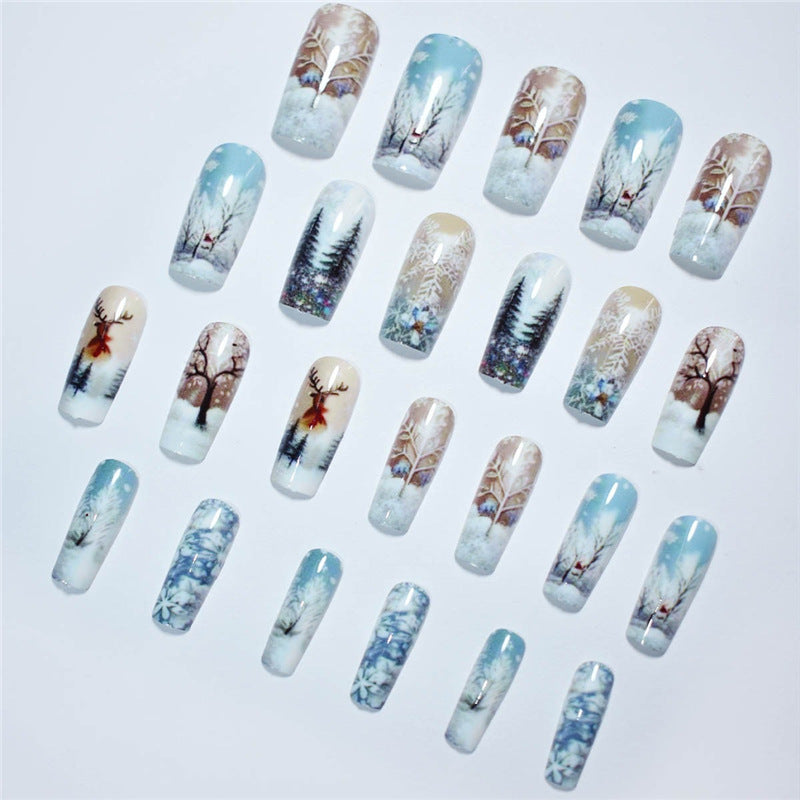 Diseño de uñas festivo para las fiestas