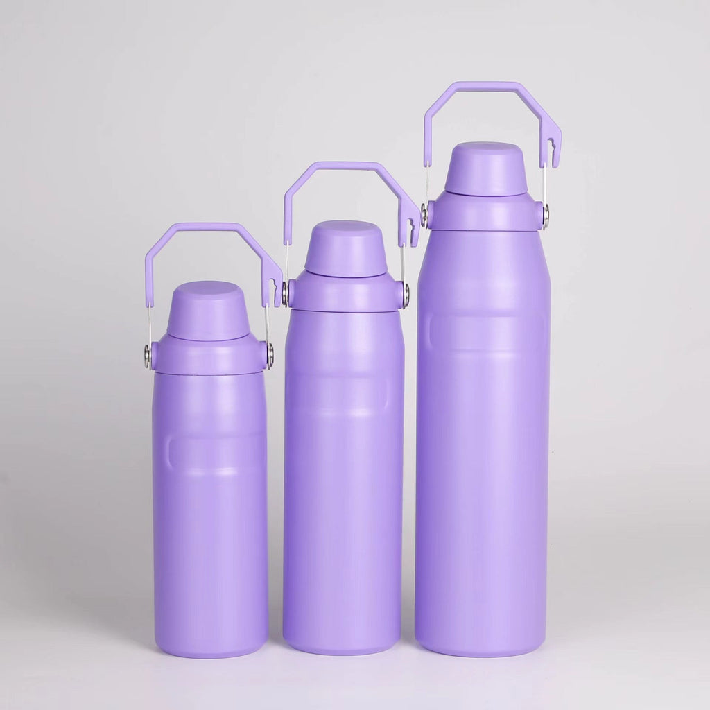 Botella de agua isotérmica de acero inoxidable para mujer