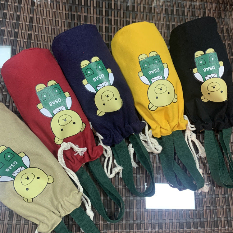 Funda para botella de agua infantil con diseño de oso