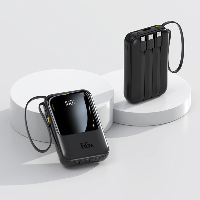 Batería externa portátil con carga rápida y pantalla digital