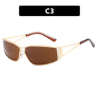 Sonnenbrille deportivo para mujer en estilo futurista