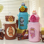 Botella de agua creativa con divertido diseño de animales