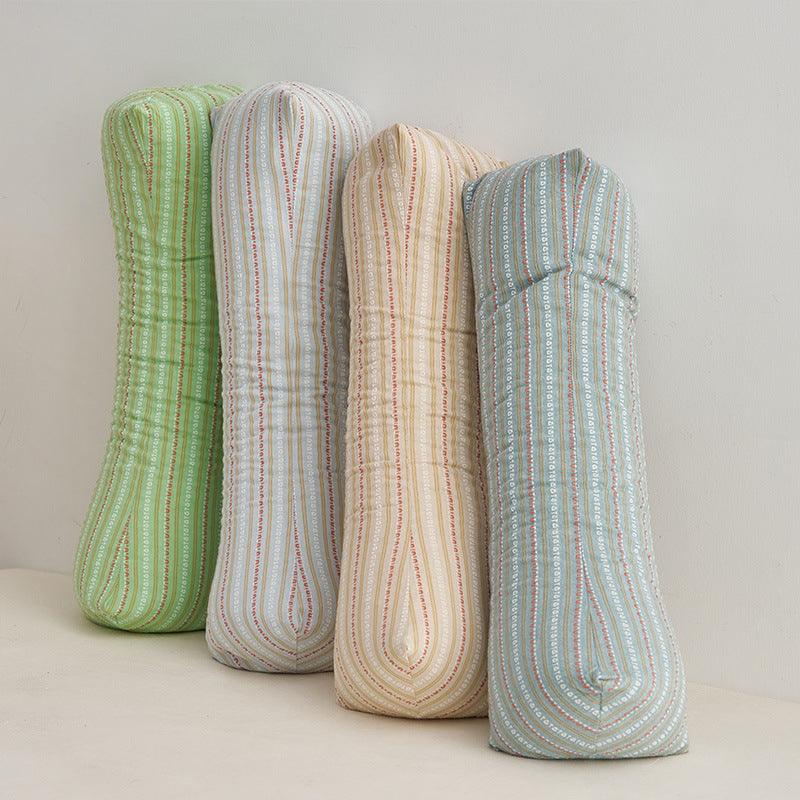 Soporte ergonómico para el cuello con elegante estampado de rayas