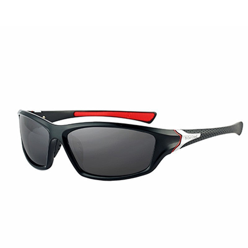 Gafas de sol deportivas unisex envolventes con lentes polarizadas de policarbonato irrompibles y almohadillas nasales antideslizantes