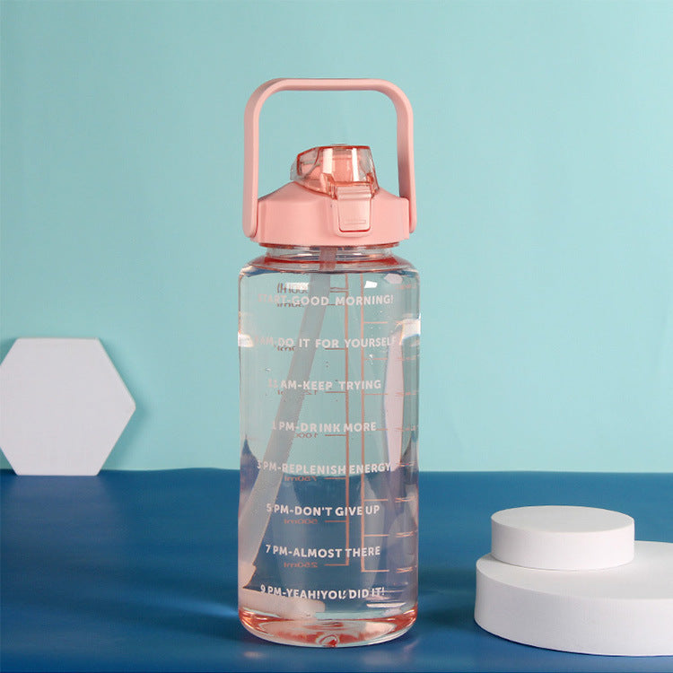 Botella de agua motivacional para mujeres