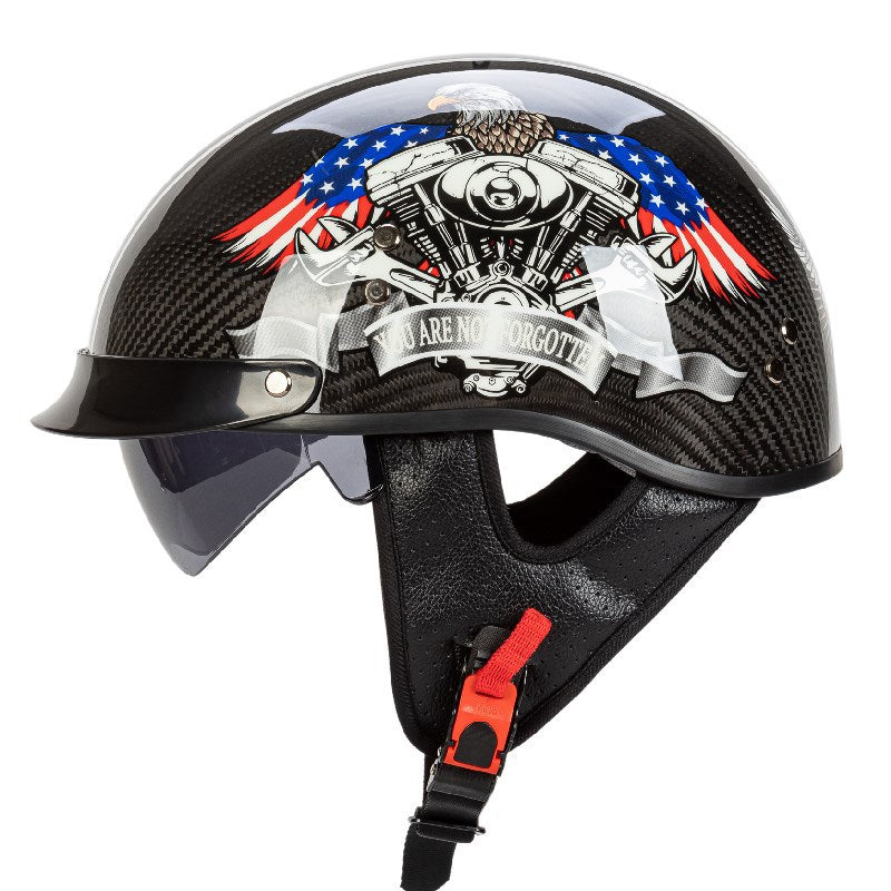 Diseño gráfico de calavera de seguridad para casco de motocicleta