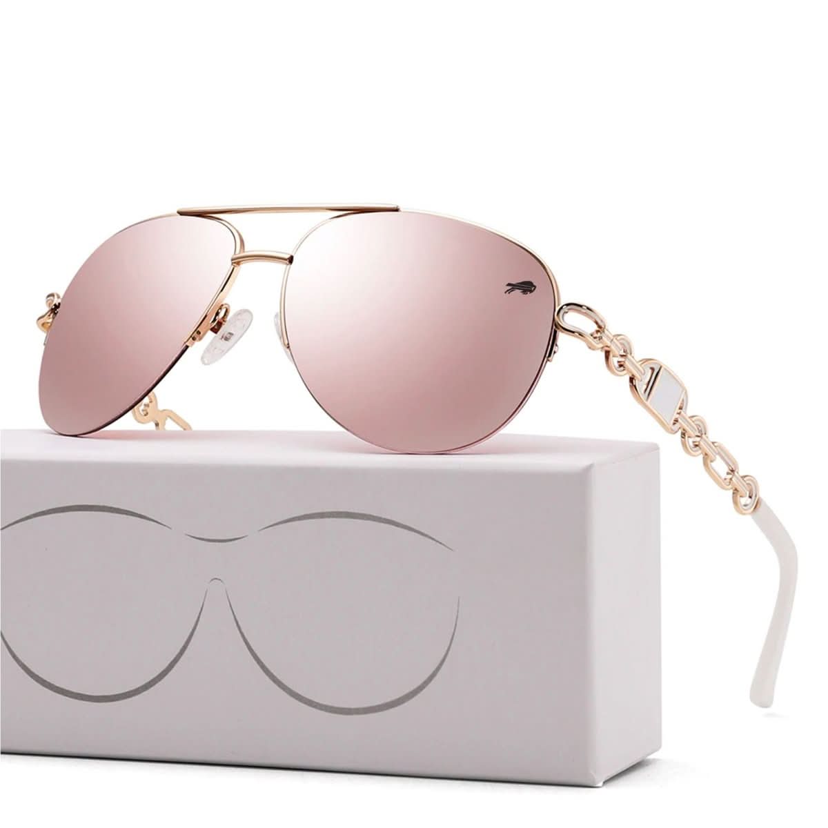 Lunaris Polarisierte Damen-Sonnenbrille | Protección UV400 | Leichte Fashion-Brille | Elegante Sonnenbrille para exterior