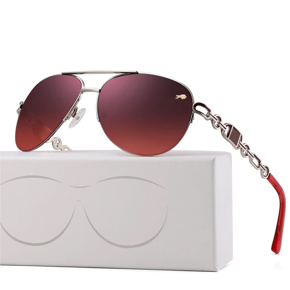 Lunaris Polarisierte Damen-Sonnenbrille | Protección UV400 | Leichte Fashion-Brille | Elegante Sonnenbrille para exterior