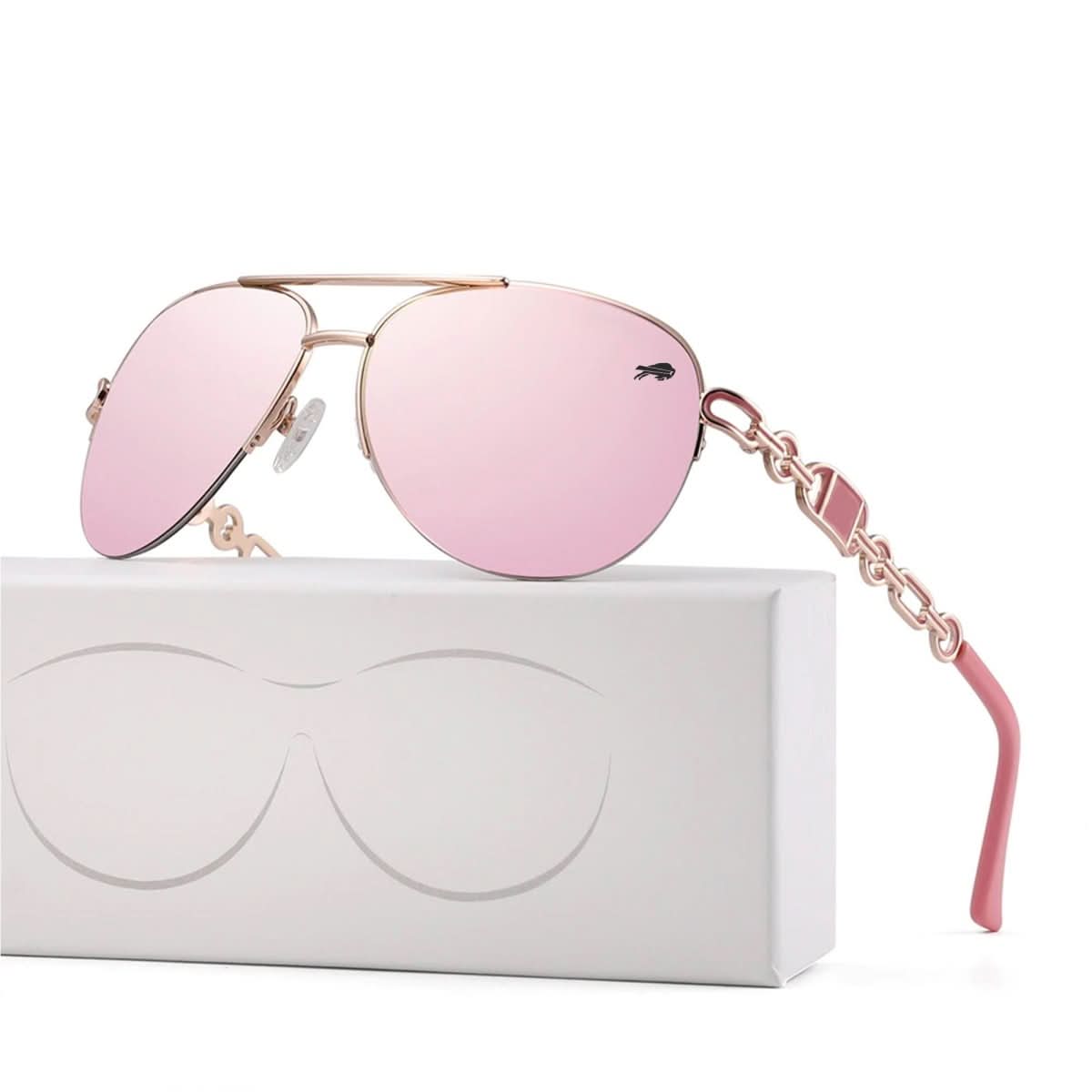 Lunaris Polarisierte Damen-Sonnenbrille | Protección UV400 | Leichte Fashion-Brille | Elegante Sonnenbrille para exterior