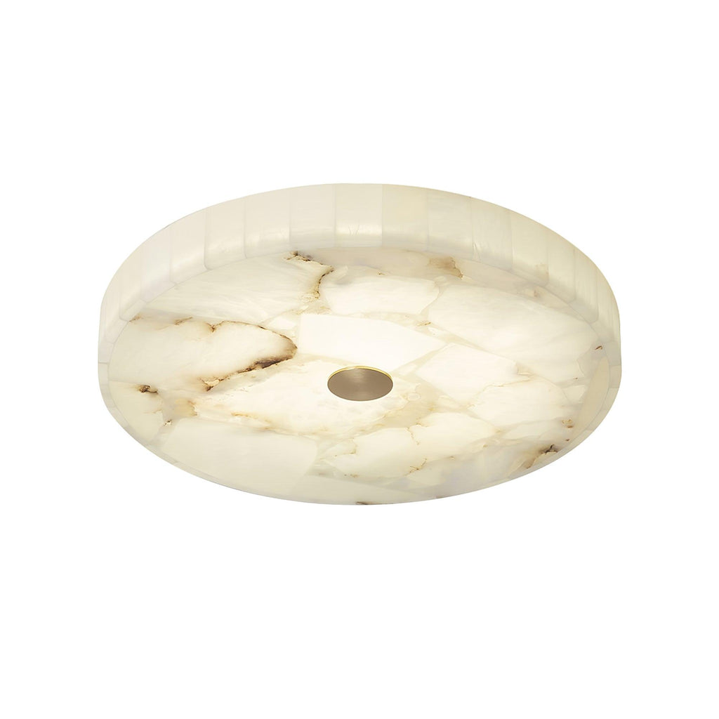 Lámpara de techo redonda de alabastro VKL-1027 — Pantalla de mosaico auténtico