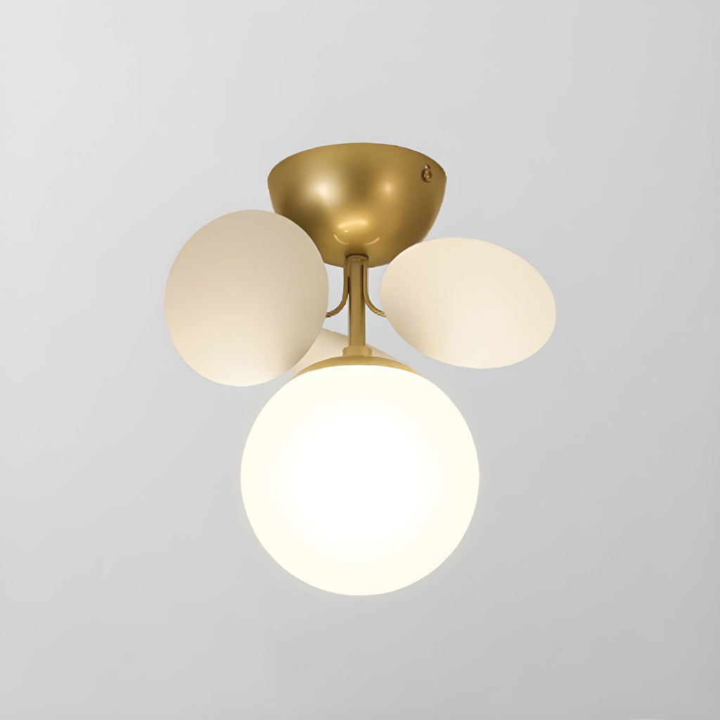 Lámpara de techo redonda con hojas acrílicas – Colores pastel macaron – 1, 4, 6 u 8 puntos de luz – Casquillo G9 – Diseño escandinavo para habitación