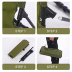 Silla plegable ultraligera para camping: asiento acolchado y comodidad portátil para exteriores.