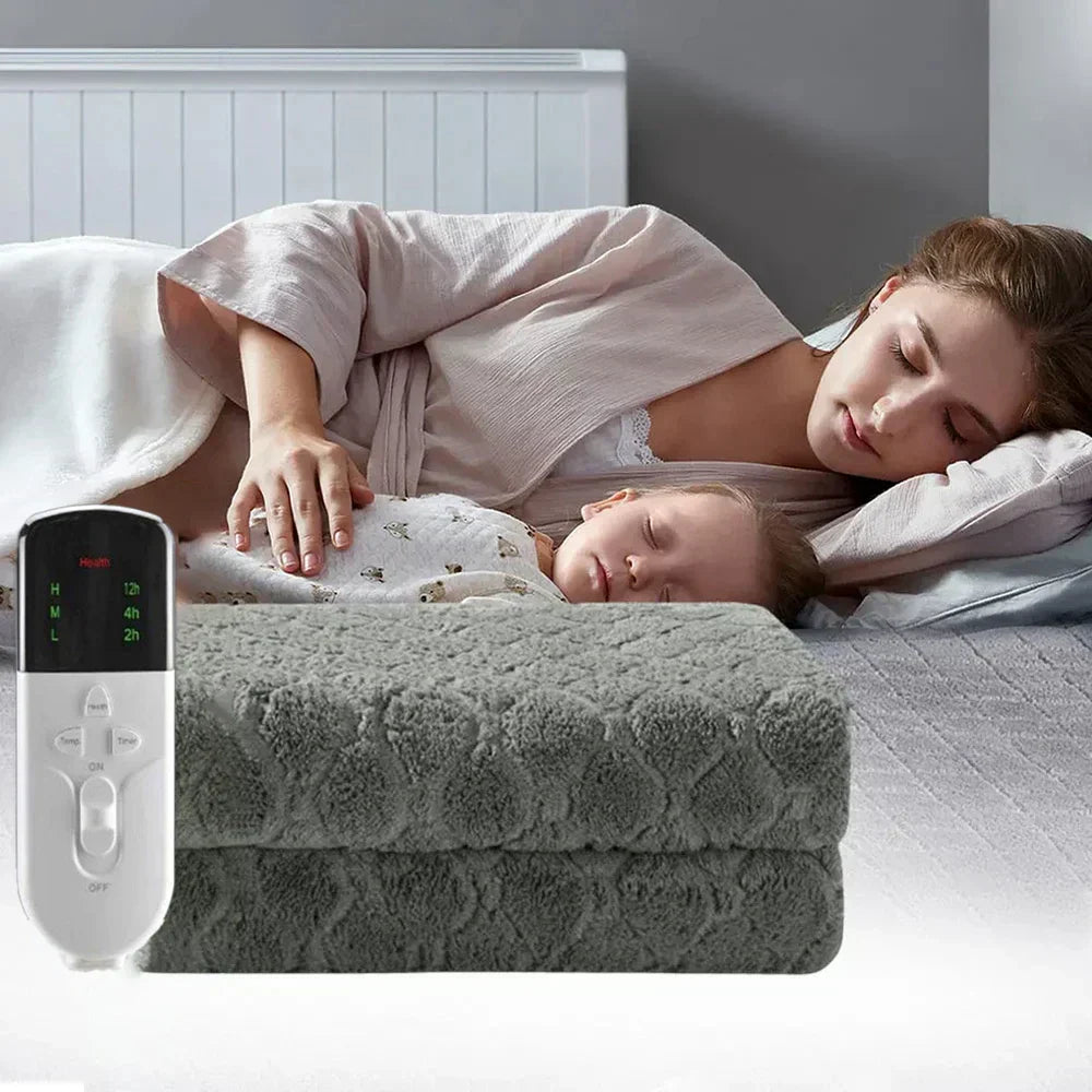 Alfombrilla calefactora de doble capa – Almohadilla calefactora eléctrica para cama y sofá, ahorro de energía