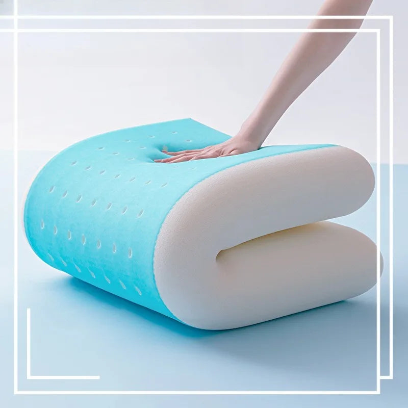 Almohada de soporte cervical de espuma viscoelástica con gel refrescante