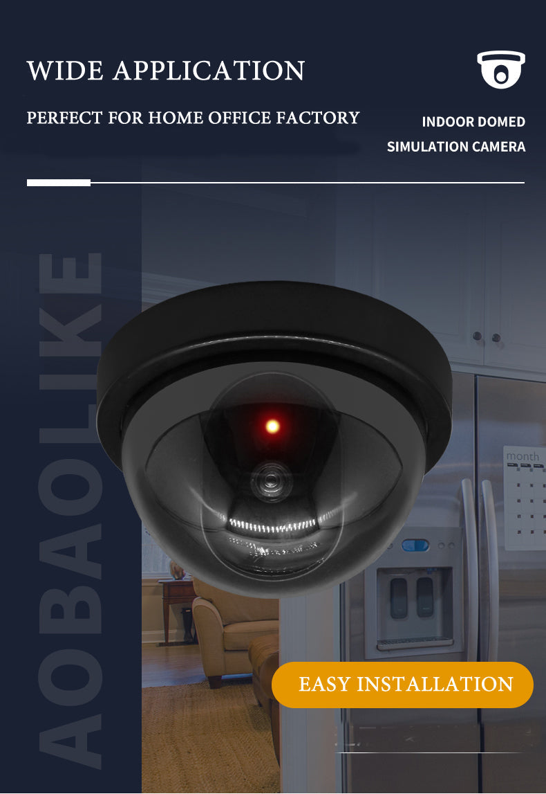 Cámara de seguridad simulada antirrobo realista