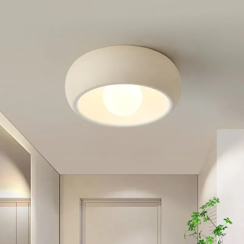 Lámparas LED japonesas Wabi-Sabi redondas