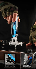 Llave multiusos con alicates y martillo
