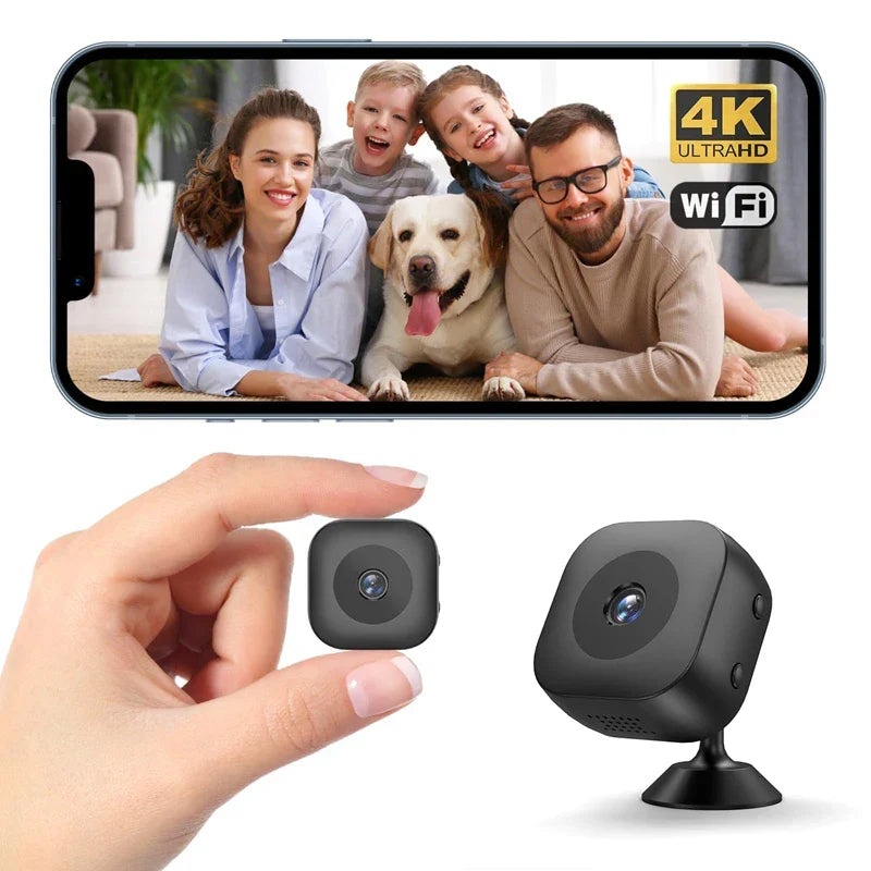 Mini cámara de seguridad HD WiFi con monitor remoto, visión nocturna 1080P, detección de movimiento, hogar inteligente, regalo de otoño de 2025