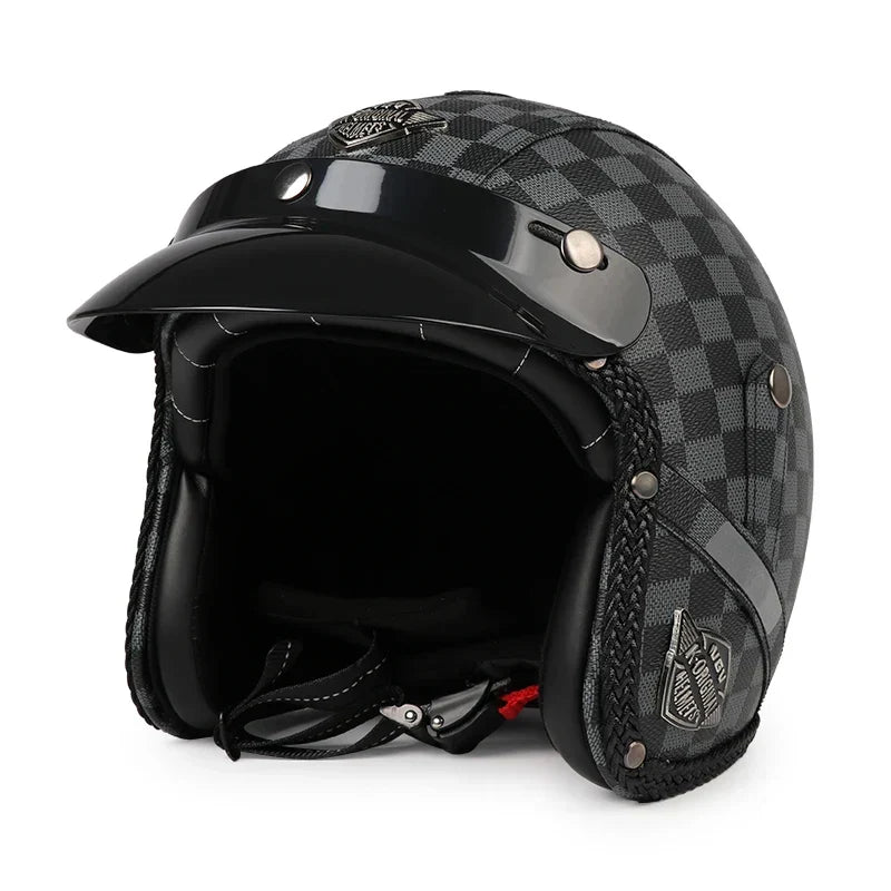 Casco de moto retro – Urban Cruiser – (Offenes Gesicht 3/4)