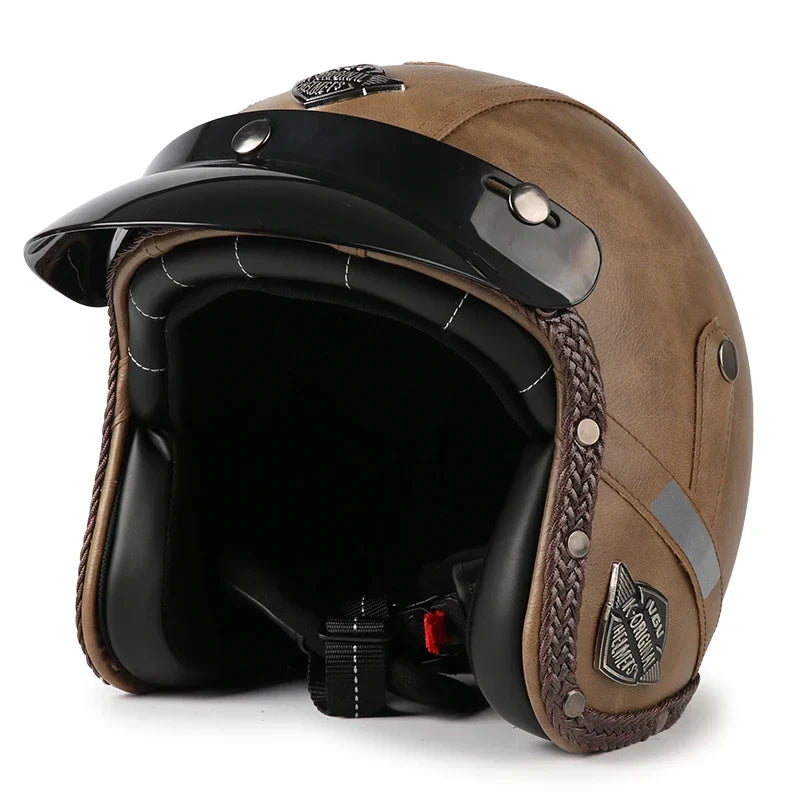 Casco de moto retro – Urban Cruiser – (Offenes Gesicht 3/4)