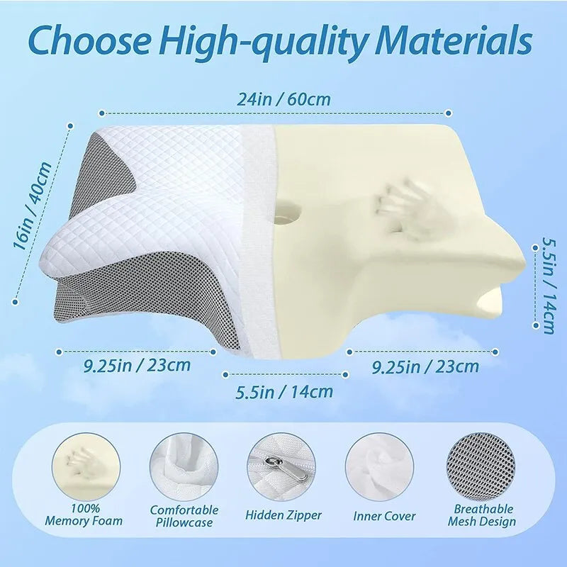 Almohada cervical de espuma viscoelástica