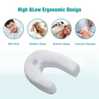 Almohada en forma de U para dormir de lado, para soporte del cuello y la columna vertebral