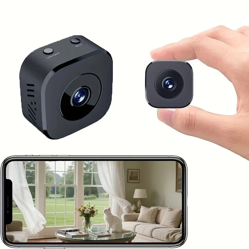 Mini cámara de seguridad inalámbrica WiFi con audio bidireccional, detección de movimiento, visión nocturna infrarroja, 1080P, otoño de 2025
