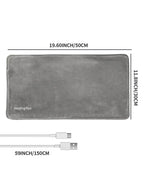 Almohadilla térmica eléctrica USB de 5 V: alivio instantáneo para calambres y dolor de espalda.
