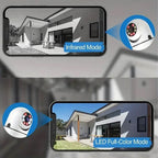 Cámara de vigilancia inteligente con vigilancia nocturna y vigilancia de 360°