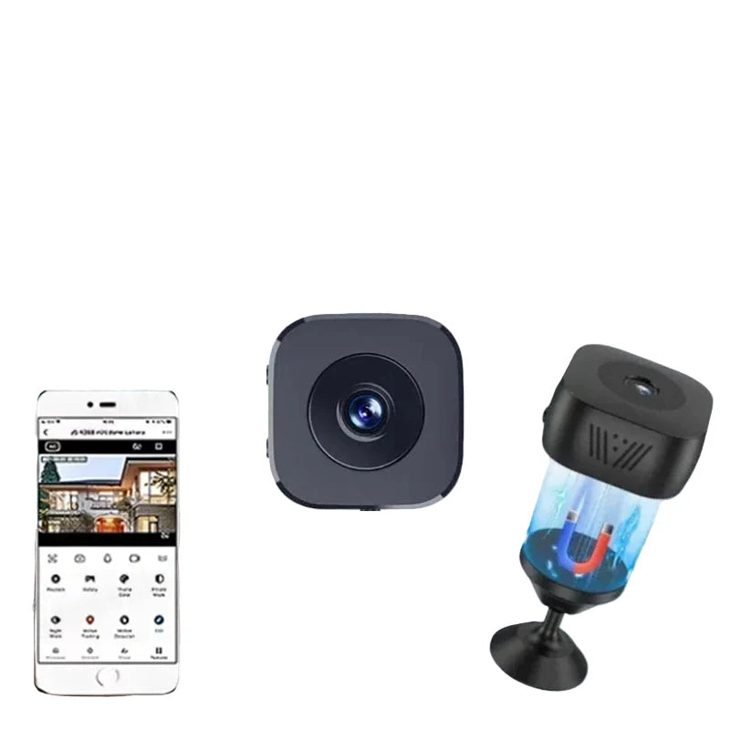 Mini cámara de seguridad inalámbrica WiFi con audio bidireccional, detección de movimiento, visión nocturna infrarroja, 1080P, otoño de 2025