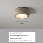 Lámparas LED japonesas Wabi-Sabi redondas