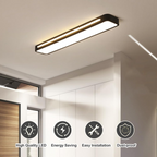 Lámpara de techo LED minimalista fabricada en hierro y acrílico