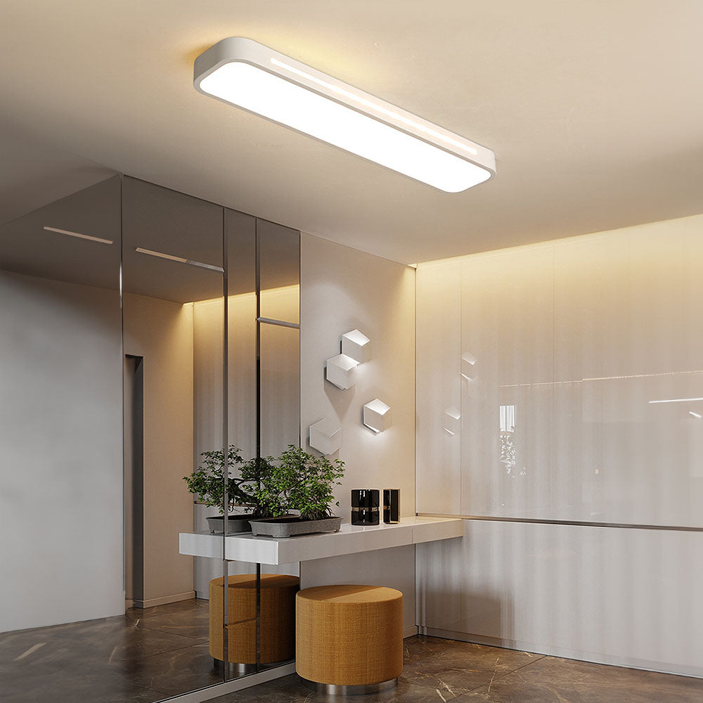 Lámpara de techo LED minimalista fabricada en hierro y acrílico